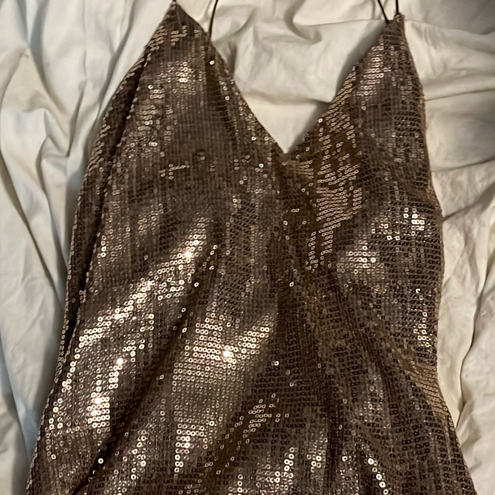 Shimmery dress spaghetti strap size 4